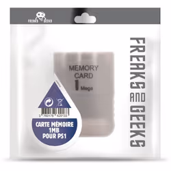 Carte Mémoire - FREAKS AND GEEKS - PS1 - 1Mb - Garantie 3 ans - Compatibilité PS1