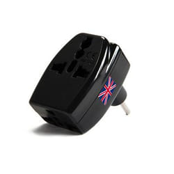 Akashi ALT3PMUK adaptateur prise d'alimentation Universel Noir