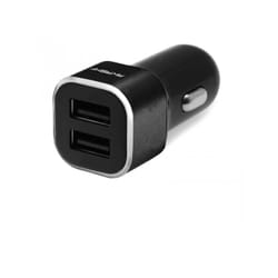 Akashi ALT2USBCARCH chargeur d'appareils mobiles Universel Noir Allume-cigare Intérieure
