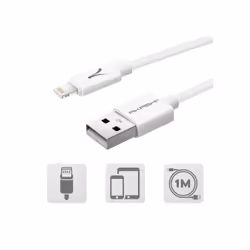 Akashi ALTCABLEIP5 câble de téléphone portable Blanc 1 m USB A Lightning