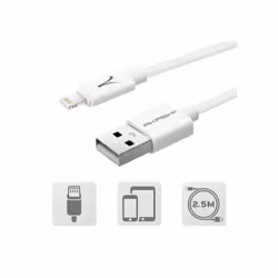 Altadif ALTCABLEIP5LG câble Lightning 2,5 m Blanc
