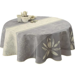 Nappe anti-tache ronde 160 cm Lotus Blanc