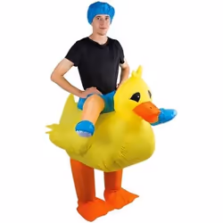 Déguisement canard gonflable adulte - NO NAME - Animaux - Polyester - Jaune - Normes UE