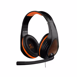 Subsonic SA5157, Avec fil, Jouer, 20 - 20000 Hz, Casque, Noir, Orange