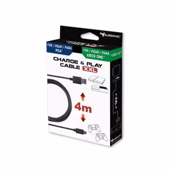 Subsonic SA5355, 4 m, USB A, Micro-USB A, USB 2.0, Mâle/Mâle, Noir