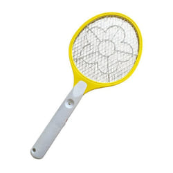 Raquette Anti-Moustique Électrique à Piles Format XL 48 cm Grille Haute Tension Pour Insectes