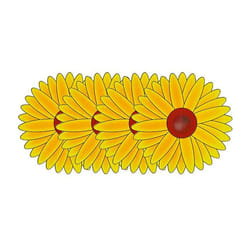 Stickers anti-mouches - Non Toxique - Motif Tournesol - Pack de 4 - Usage Intérieur - Adhésif