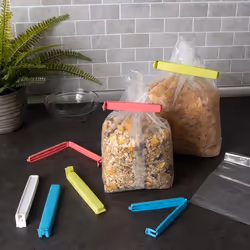 Clips de Fermeture Alimentaires (x18) – Réutilisables Hermétiques et Colorés