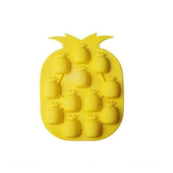Bac à Glaçons - Ananas - Silicone - 14 x 185 cm - Sans BPA - Jaune