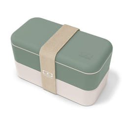 Bento box - MONBENTO - MB Original - 2 Compartiments - Vert Natural - Made In France