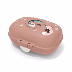 MONBENTO - Boîte à Goûter Snack Box Hermétique - Idéal Pour Ecole ou Parc - MB Gram cannelle Fox