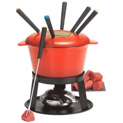 Tableandcook - service à fondue 6 fourchettes rouge - hhf0255