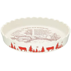 Table et cook - blanc mattourtiere 30CM myrtilles