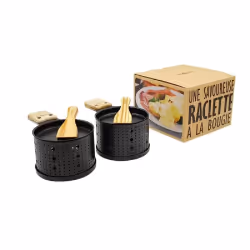 Cookut Lumi-raclette Ensemble de individuels à Fromage pour 2