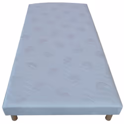 Sommier tapissier a lattes blanc 90x190cm