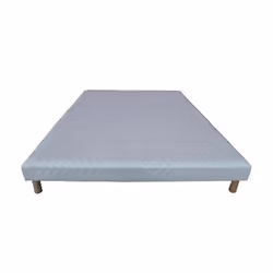 Sommier tapissier a lattes blanc 140x190cm