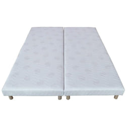 Sommier tapissier a lattes blanc 2x80x200cm