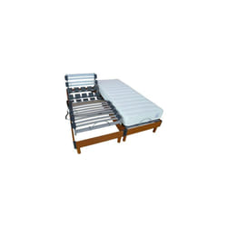 Ensemble matelas+sommier tête et pieds relevable LATTES + PLOTS