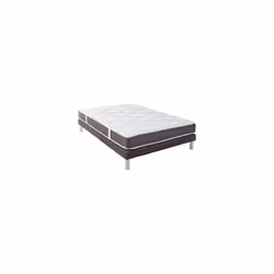 Ensemble matelas + sommier pour couchage 140x190cm Ce matelas à ressorts ensachés, fabrication Française vous apportera tout  ...