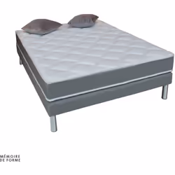 Ce superbe ensemble matelas + sommier à mémoire de forme , sera idéal pour épouser vos formes et s'adapter à votre morphologi ...