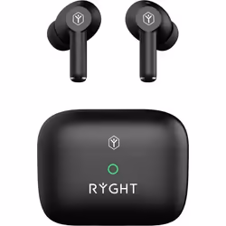 Ryght Écouteurs Sans Fil avec Étui de Charge Jumo ANC Noir