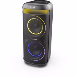 Enceinte party sans fil - R-MUSIC - Blaster-M - High Power - Éclairage RGB - Noir