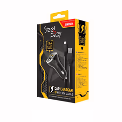 Steelplay JVASWI00025 chargeur d'appareils mobiles Consoles portables Noir, Argent Allume-cigare Auto