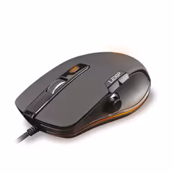 Lexip Souris Filaire Np93 Neptunium Alpha - Eu (PC), Droitier, USB Type-A, 12000 DPI, Noir