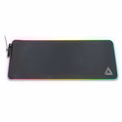 Lexip B10 - Tapis De Souris Souple RGB (PC), Noir, Monochromatique, Multicolore, Base antidérapante, Tapis de souris de jeu