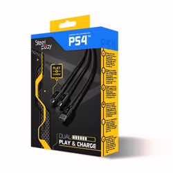 Steelplay JVAPS400040 câble USB 3 m USB 2.0 USB A 2 x Micro-USB B Noir