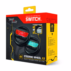Steelplay JVASWI00010, Nintendo Switch, Roue de course, Noir, 2 pièce(s), 130 mm, 175 g