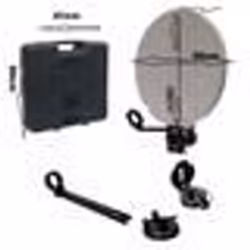 Kit Parabole Camping Car - MICRO - 37Cm - Réception Satellite - Blanc
