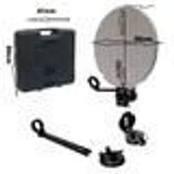 Kit Parabole Camping Car - MICRO - 37Cm - Réception Satellite - Blanc