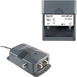 Kit préamplificateur TV - HD LINE - Préampli mât 20-38dB - Alimentation 12V - 2 sorties