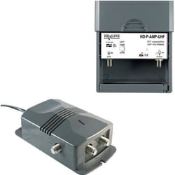 Kit préamplificateur TV - HD LINE - Préampli mât 20-38dB - Alimentation 12V - 2 sorties
