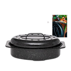Graniteware - Cocotte Roaster en acier émaillé + Livre de recette – Petit format