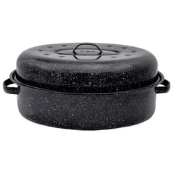 GraniteWare EFFDA38 casserole à sauce Ovale Noir