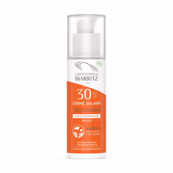 Laboratoires de Biarritz Organic SPF30 Face Sun Cream, 50 ml, Crème d’écran solaire, Visage, Bouteille, Hydratant, Peau sèche ...