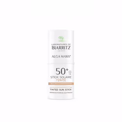 Laboratoires de Biarritz Alga Maris Getönter Sonnenstick SPF50+, Stick de protection solaire, Corps, Tube, Protection, Tous t ...