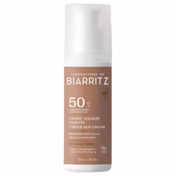 Solaire-Laboratoires de Biarritz Alga Maris Crème Solaire Visage Teintée SPF50 Bio 50 ml (Teinte : Dorée)