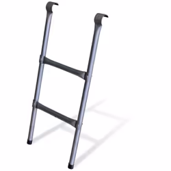 Echelle pour trampoline sweeek 250CM en acier. Mode de fixation très simple en positionnant l'accroche sur la structure circu ...
