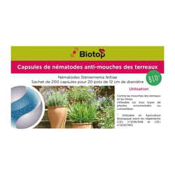 Biotop - Nématodes mouches des terreaux en micro-capsules par 200