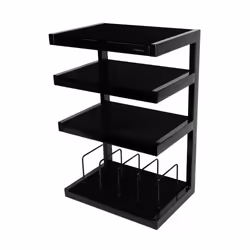 Norstone Esse Hifi Vinyl, Acier, Verre trempé, Noir, 22 kg