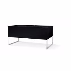 Norstone Khalm 140, Noir, Panneau de fibres de densité moyenne (MDF), Noir, Panneau de fibres à densité moyenne, Acier, 50 kg ...
