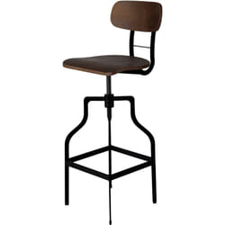 Chaise de bar vintage réglable en hauteur 66/85 cm en bois - Retro