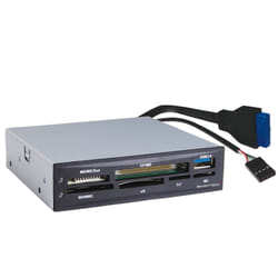 Smartteck LM113U3 lecteur de carte mémoire Interne Noir, Gris