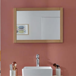 Miroir rectangulaire en chêne réversible 50x70cm