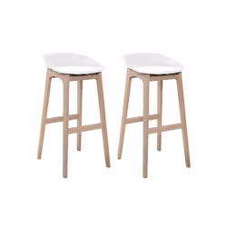 Lot de tabourets de bar en bois 65cm RIVA