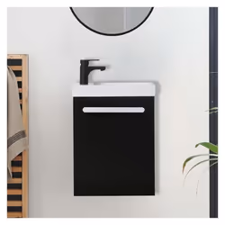 Ensemble lave-mains suspendu NEVADA avec robinet noir