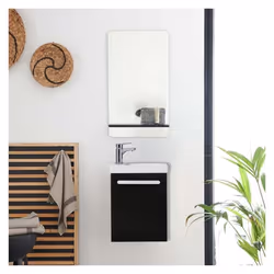 Ensemble lave-mains suspendu NEVADA avec robinet et miroir